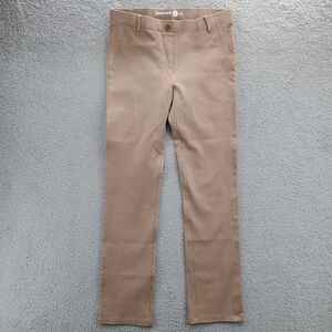 Betabrand Classic Dress Pant Yoga Pants Khaki Twill Womens Size Medium Petite